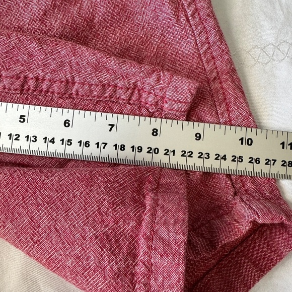 KOLBY‎ Men's Red Chino Casual Walking Shorts 100% Cotton Size 33 Vacation Resort - Picture 10 of 13